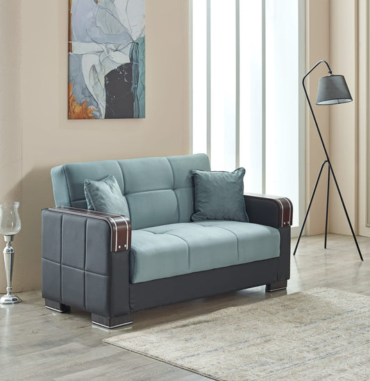 Blue Arte Sofa Bed - London Sofa