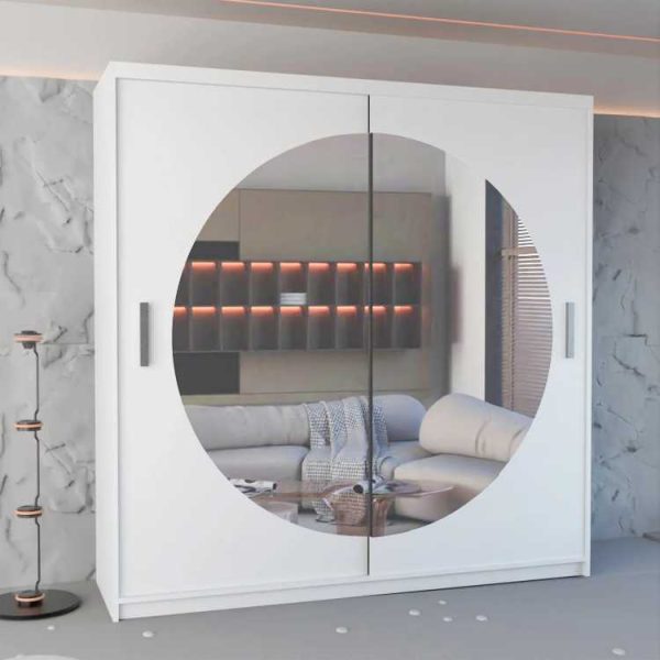 Moon Sliding Mirror Wardrobe | Stunning Luxury UK Design