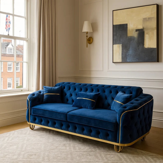 Madrid Handmade 3 Seater – UK Crafted in Plush Velvet
