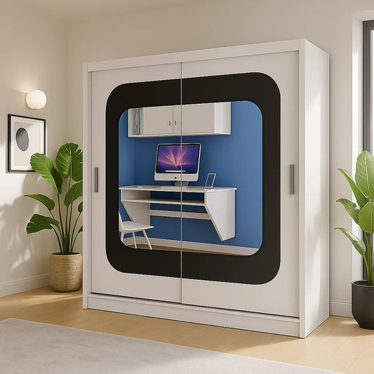 Marika Sliding Mirror Wardrobe