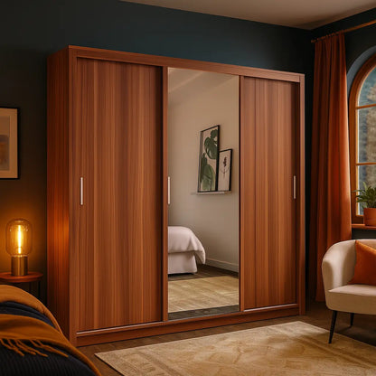 Miami sliding mirror wardrobe - London sofa