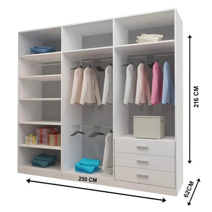 Milan Sliding Mirror Wardrobe - London Sofa