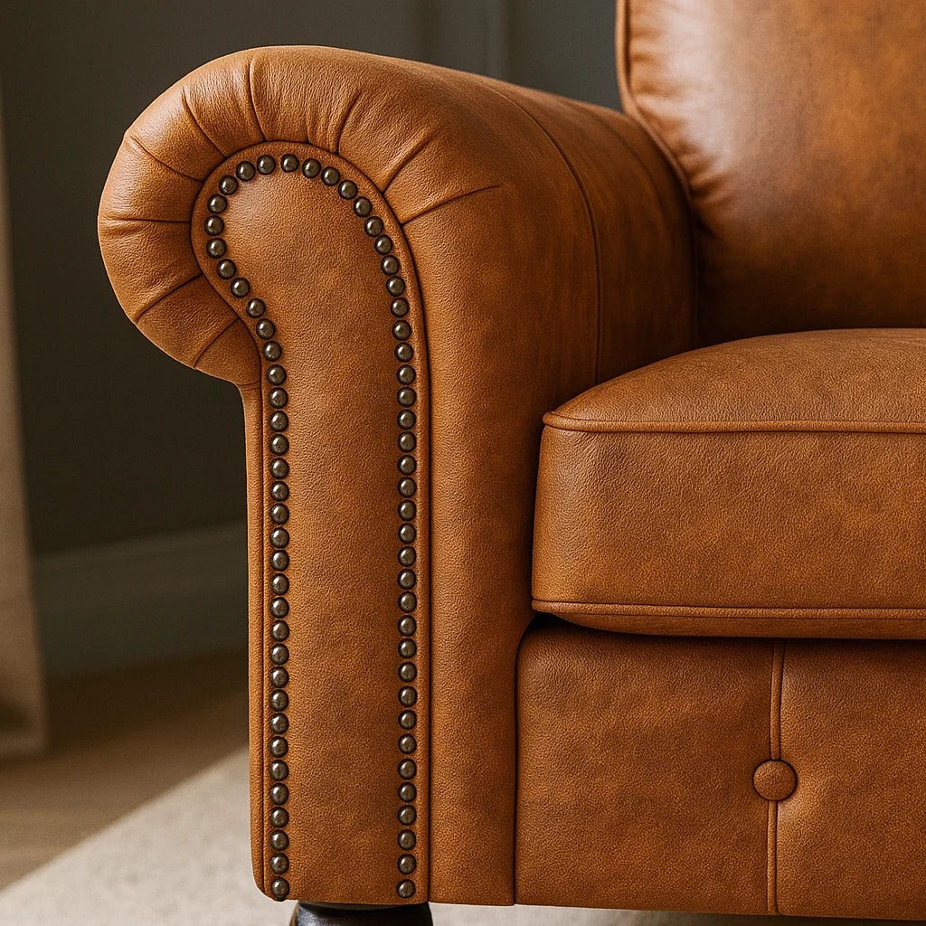 Oakland Leather Sofa – Velvet Fabric | Available in Multiple Colours