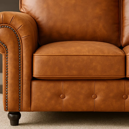 Oakland Leather Sofa – Velvet Fabric | Available in Multiple Colours