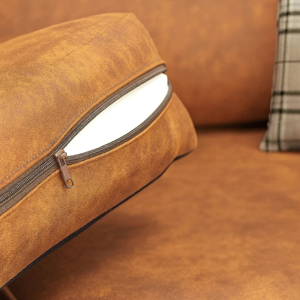 Oakland Leather Sofa – Velvet Fabric | Available in Multiple Colours