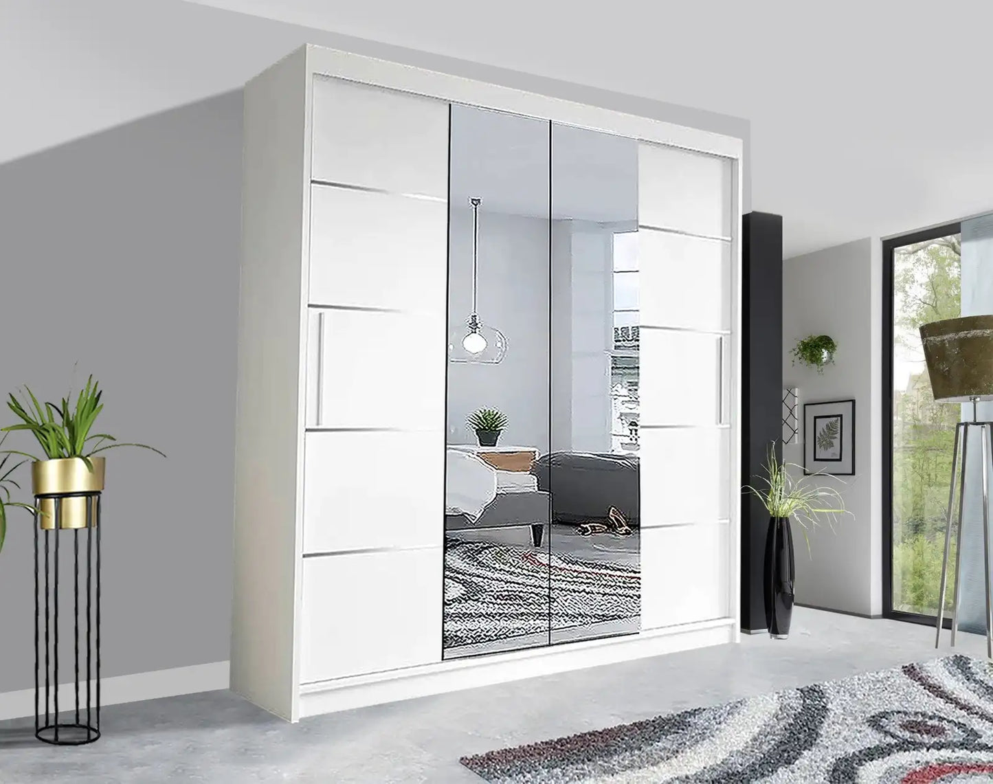 Oslo Sliding Mirror Wardrobe | Stylish Storage Solution UK