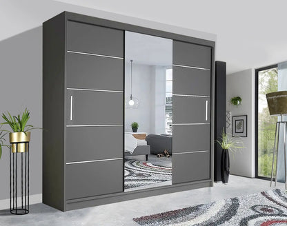 Oslo Sliding Mirror Wardrobe | Stylish Storage Solution UK