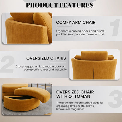 Oversized Swivel Chair – Handmade Comfort for Your Living Room | UK Made