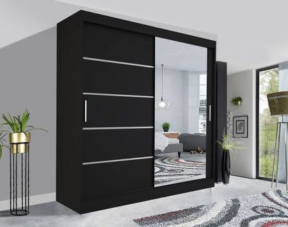 Lyon Sliding Mirror Wardrobe - London Sofa