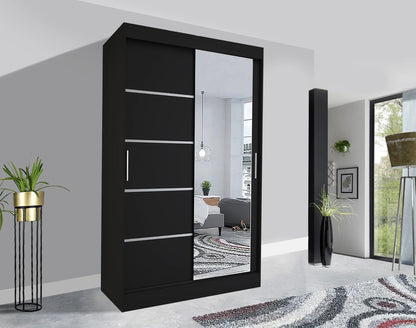 Lyon Sliding Mirror Wardrobe - London Sofa