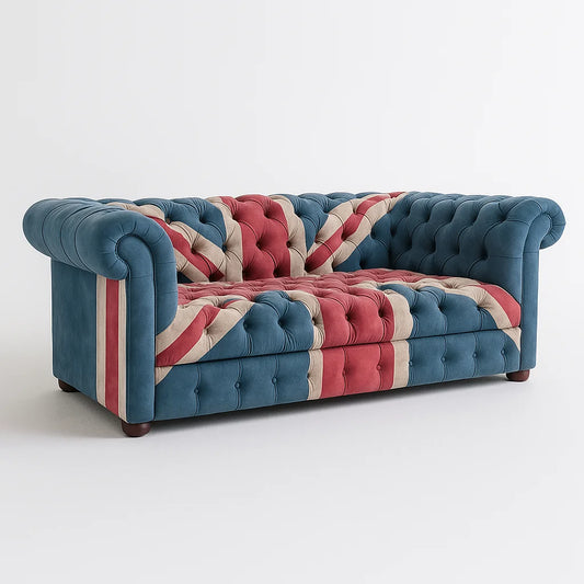 Luxury Lounge: Deep-Buttoned 3-Seater Chesterfield Sofa