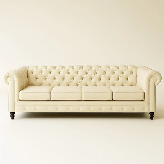Chesterfield Corner Velvet Sofa