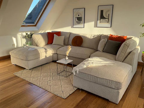 London Sofa - Velvet U-Shape sofa
