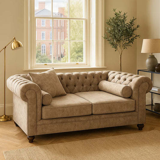 Vintage-Inspired 2-Seater Chesterfield – Made in the UK
