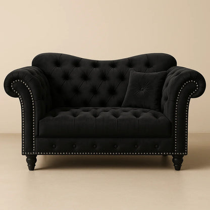 Elegance Velvet sofa with coffee table