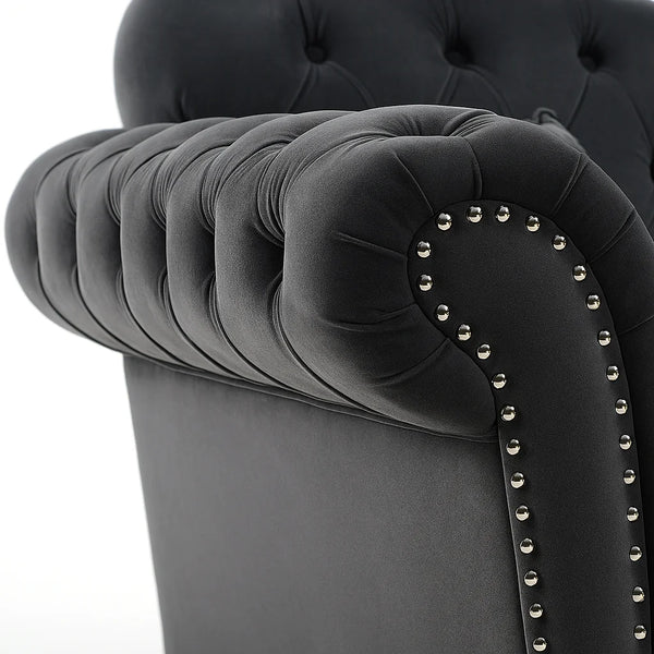 Chesterfield Elegance 3+2 Sofa Set – Luxurious UK Velvet