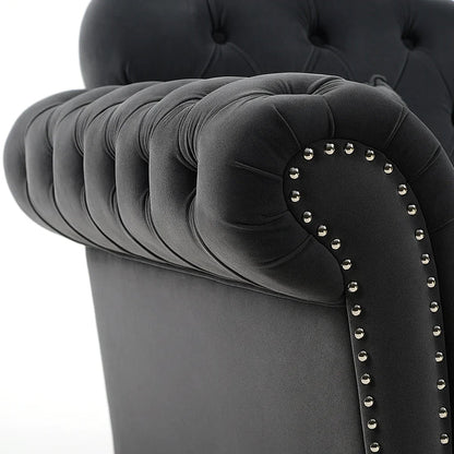 Chesterfield Elegance 3+2 Sofa Set – Luxurious UK Velvet