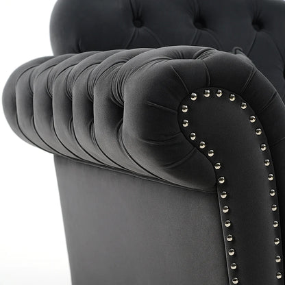 3+2+1 Elegance Chesterfield Sofa with Free Footstool