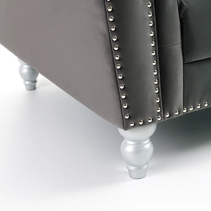 3+2+1 Elegance Chesterfield Sofa with Free Footstool