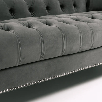 3+2+1 Elegance Chesterfield Sofa with Free Footstool