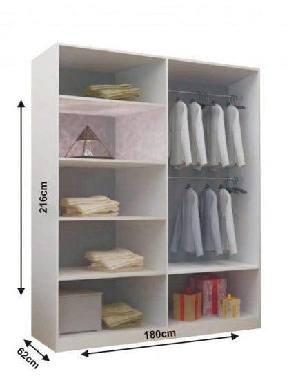 Oslo Sliding Mirror Wardrobe | Stylish Storage Solution UK