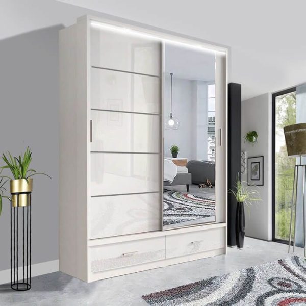 Florance Sliding Mirror Wardrobe | Premium Luxury UK
