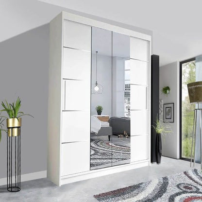 Oslo Sliding Mirror Wardrobe | Stylish Storage Solution UK