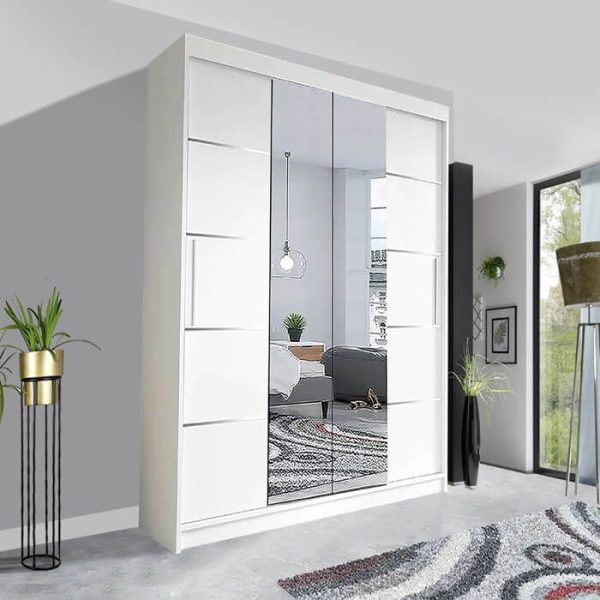 Lyon Sliding Mirror Wardrobe | Stunning Contemporary UK Style