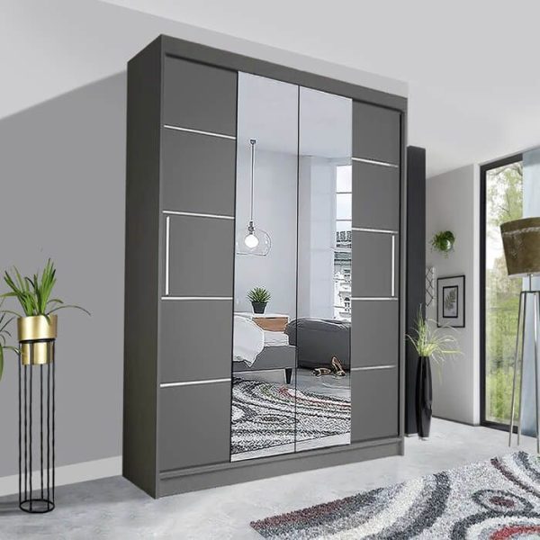 Lyon Sliding Mirror Wardrobe | Stunning Contemporary UK Style