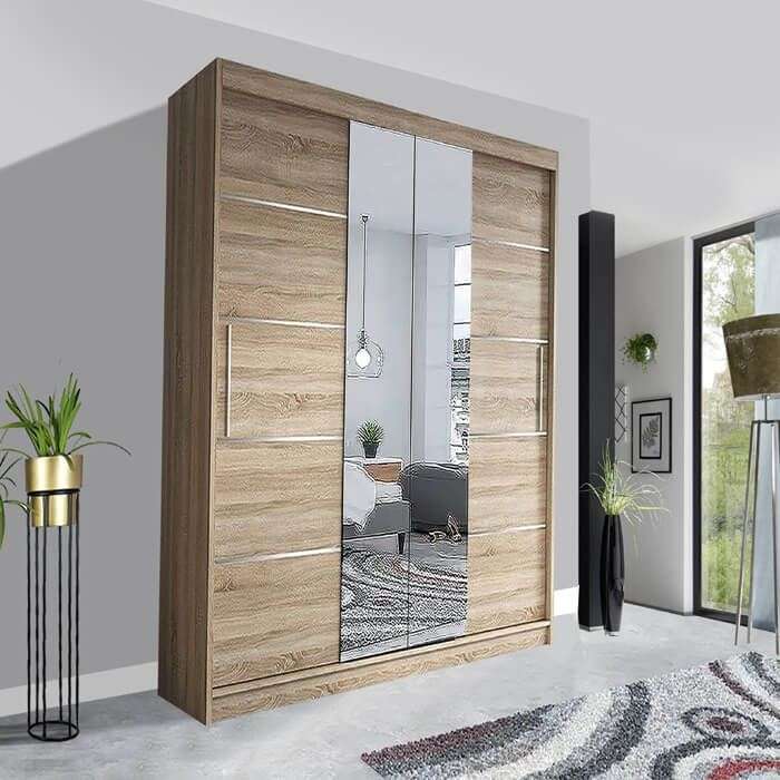 Lyon Sliding Mirror Wardrobe | Stunning Contemporary UK Style