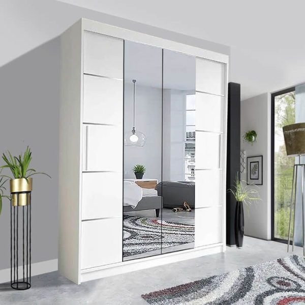 Lyon Sliding Mirror Wardrobe | Stunning Contemporary UK Style