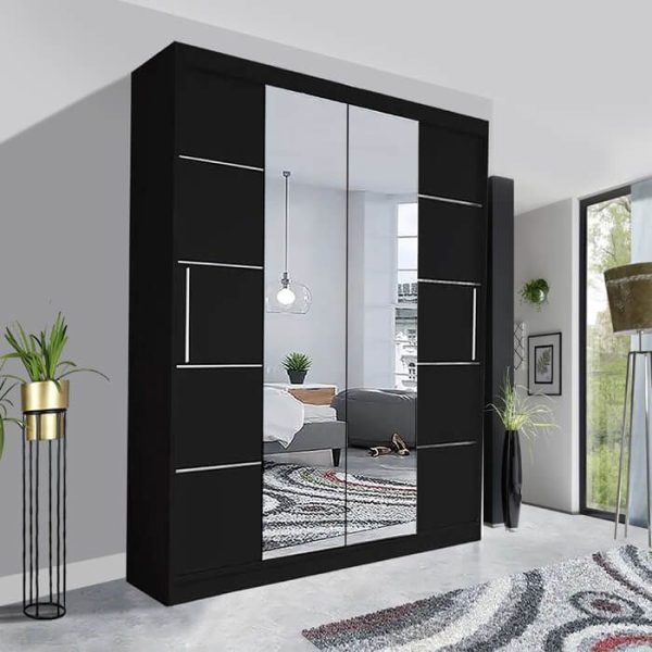 Lyon Sliding Mirror Wardrobe | Stunning Contemporary UK Style