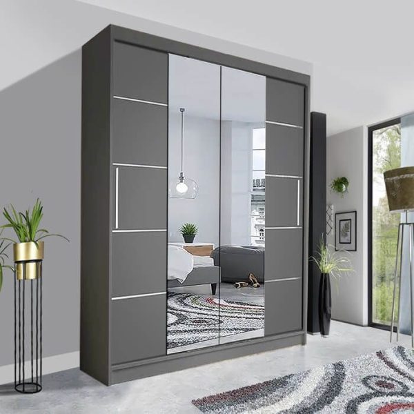 Lyon Sliding Mirror Wardrobe | Stunning Contemporary UK Style