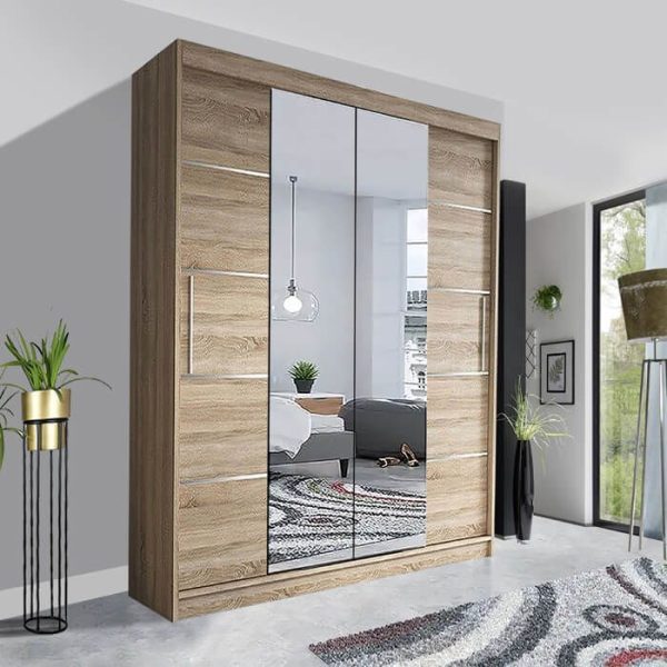 Lyon Sliding Mirror Wardrobe | Stunning Contemporary UK Style