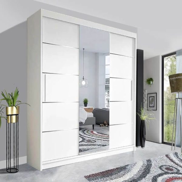 Lyon Sliding Mirror Wardrobe | Stunning Contemporary UK Style