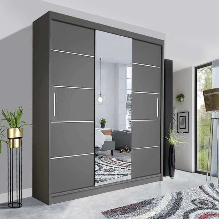 Lyon Sliding Mirror Wardrobe | Stunning Contemporary UK Style