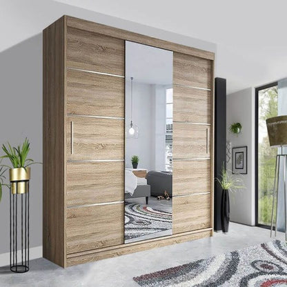 Oslo Sliding Mirror Wardrobe | Stylish Storage Solution UK