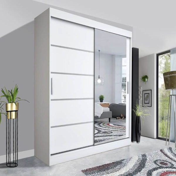 Florance Sliding Mirror Wardrobe | Premium Luxury UK