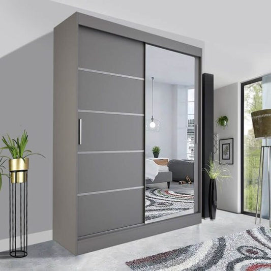 Florance Sliding Mirror Wardrobe | Premium Luxury UK
