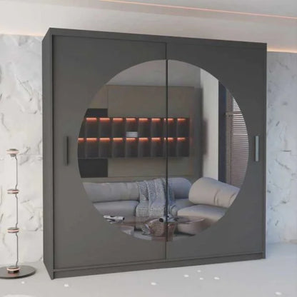 Moon sliding mirror wardrobe - London sofa